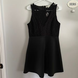 Lace Top Halter cocktail dress